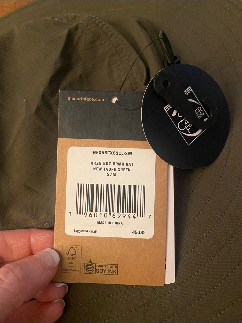 Unisex The North Face Horizon Breeze Brimmer Hat, S/M, New Taupe Green - Picture 4 of 4